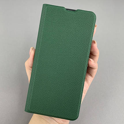 Чохол-книга для Xiaomi Redmi Note 7 книжка шкіряна на телефон сяомі редмі нот 7 темно-зелена q01d, фото 1