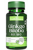 Гінкго білоба Earth's Creation GINKGO BILOBA 60 мг 60 капсул