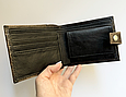 Портмоне універсальне "Біткоїн" з тисненням та відділенням для монет з натуральної шкіри ручна робота, фото 5
