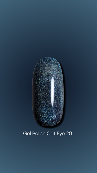 DARK GEL POLISH CAT EYE 20, 6 ML