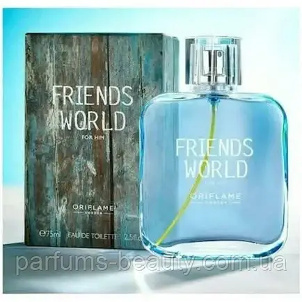 Oriflame Friends World For Him, Френдс World Фо Хім, чоловіча туалетна вода 75 мл
