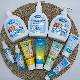 Набір косметики для мами і новонародженого малюка - 10 засобів на всі випадки життя Lindo