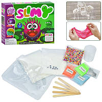 Лізун MK 5517, набір для творчості, зроби сам, пінопластові кульки, очі, глітер