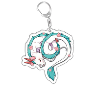 Брелок акриловий Віднесені привидами Хаку Spirited Away Haku 5 см