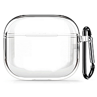 Пластиковий чохол для AirPods Pro - Прозорий (карабін)
