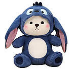 М'яка іграшка Стич ведмедик в капішоні/Ведмедик в костюмі Стіча 70см, фото 3