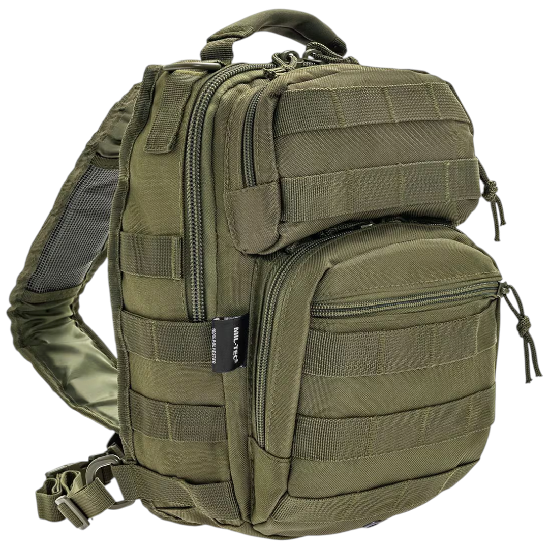 Сумка тактична однолямкаMil-Tec One Strap Assault 10 л - оливкова