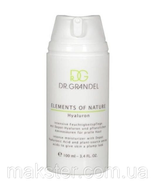 Крем з гіалуроном та рослинними амінокислотами Dr. Grandel Elements of Nature Hyaluron, 100 мл