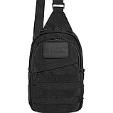 Сумка тактична однолямка через плече Mil-Tec Crossbody Bag - Black, фото 4