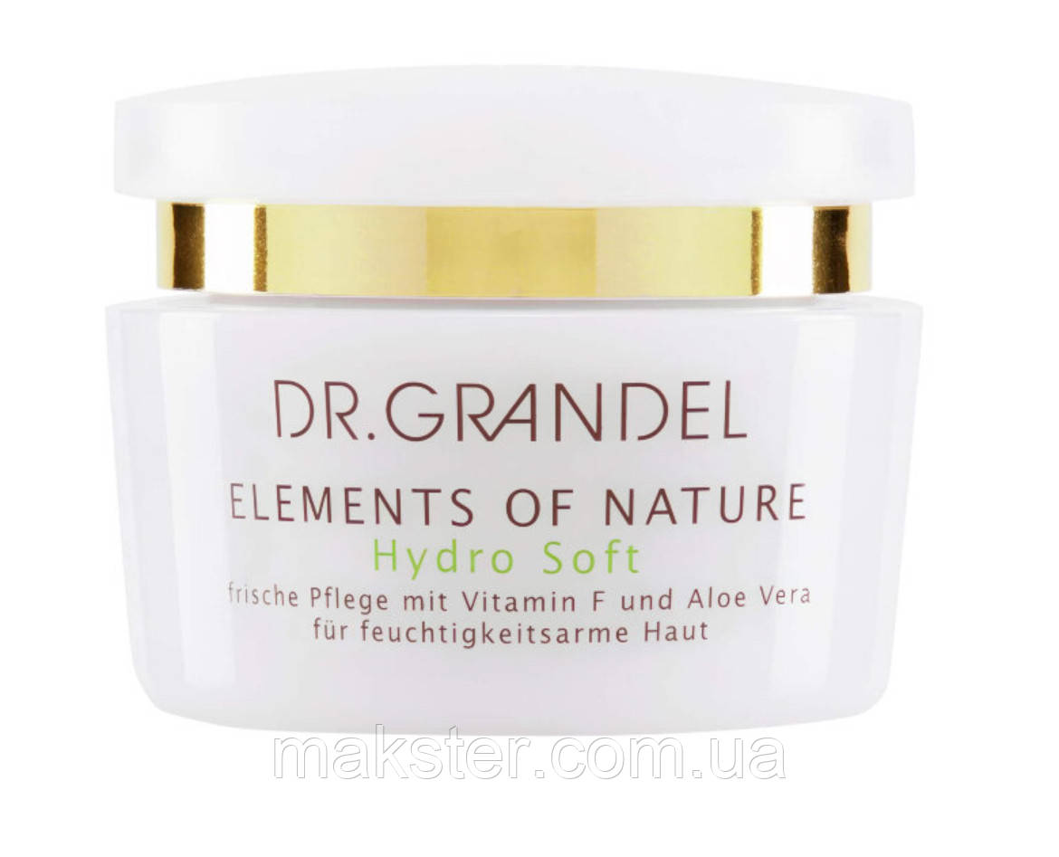 Зволожуючий крем з олією зародків пшениці Dr. Grandel Elements of Nature Hydro Soft, 50 мл