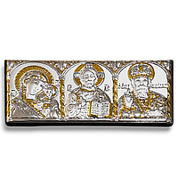 Автомобільний трійник срібний 7,5 х3, 5 см на дереві з Греції