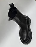 Зимові високі черевики челсі ТМ Teona 375 чорний, фото 3