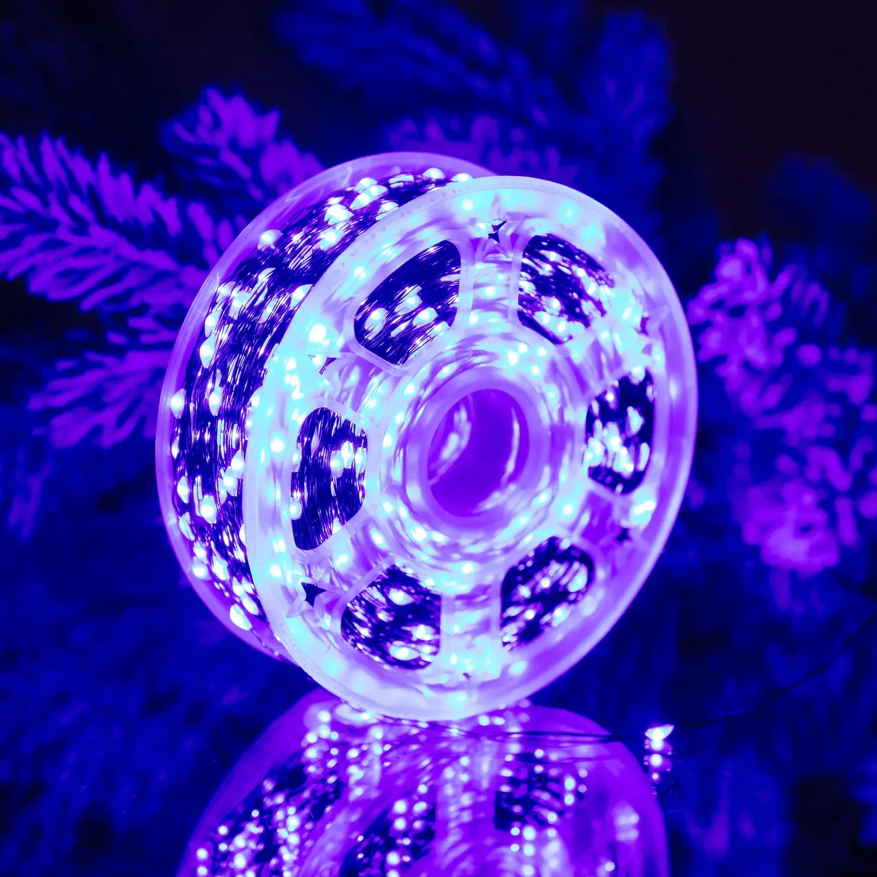 LED гірлянда Роса на пульті 100м 1000 діодів синя зелений дріт, світлодіодна нитка вогники підсвітка декор GarlandoPro, фото 1