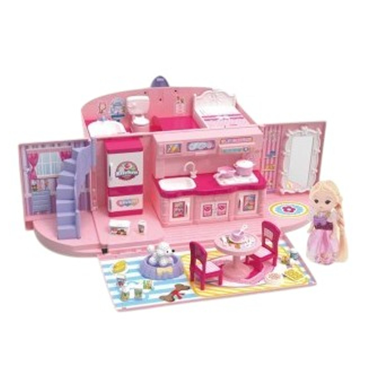 Ляльковий будиночок (лялька, кухня, меблі, складається в сумочку) G493488-1618-1