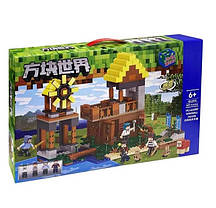 Детский конструктор Minecraft Zhe Gao QL-2513 "Ферма с Мельницей" 621 деталь, фото 2