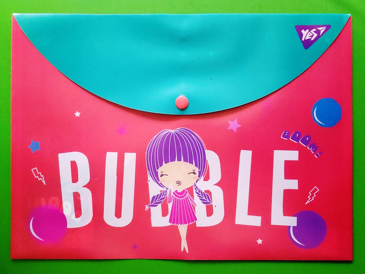 Канц Папка-конверт на кнопці А4 ”YES” /492010/ Cosmos (12/60)