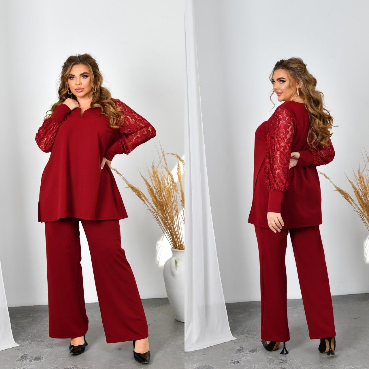 Жіночий нарядний костюм батал, фото 1