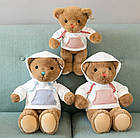 М'яка іграшка ведмідь 30см "Ведмедик у толстовці" з капюшоном в асортименті, фото 4