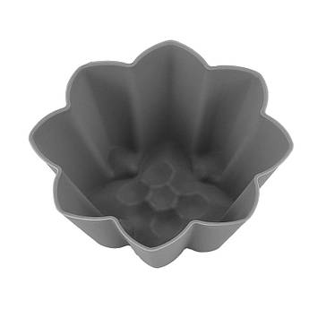 Силіконові форми для випічки мафінів та кексів, набір 10 шт, різні фігури, бірюзові – термостійкі, не прилипає, для духовки, мікро Сірий, Лілію