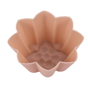 Силіконові форми для випічки мафінів та кексів, набір 10 шт, різні фігури, бірюзові – термостійкі, не прилипає, для духовки, мікро Бежевий, Лілію