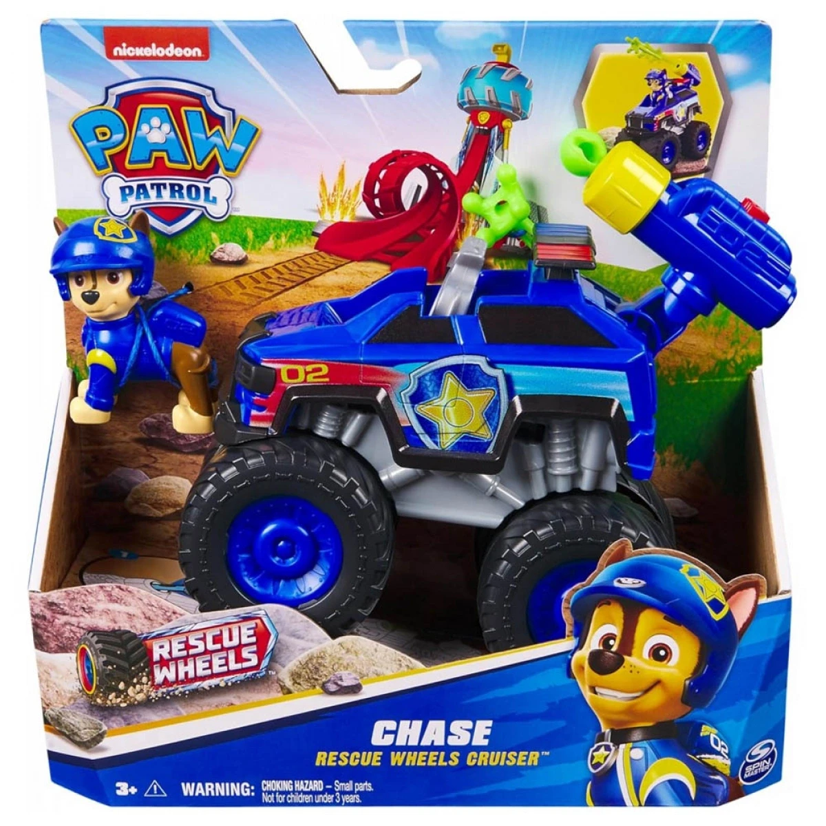 Ігровий набір PAW Patrol Rescue Wheels Chase Cruiser рятувальний автомобіль з водієм Гонщик