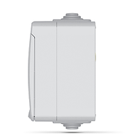 BINERA сірий Розетка зовнішня 3-а із заземленням IP65 Videx, фото 3