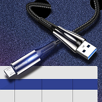 Кабель USB MicroUSB ColorWay CW-CBUM035-BK 2,4A плетений шнур 1м чорний, фото 2