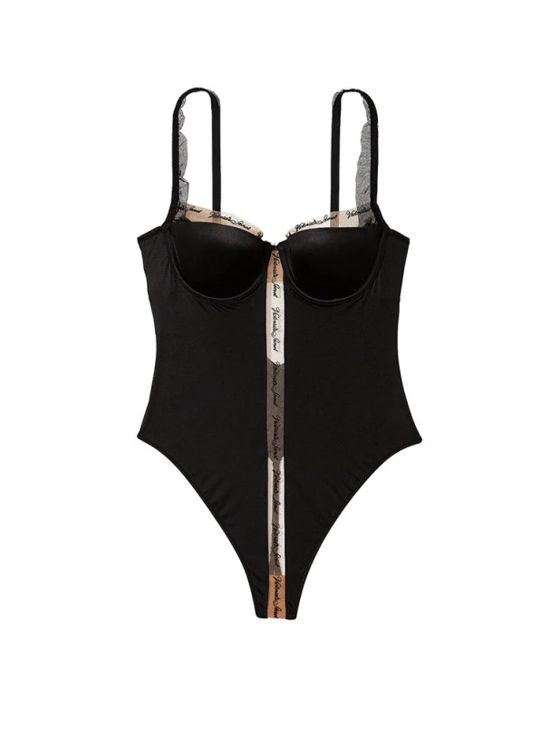 Боді Тедді Victoria's Secret Very Sexy Logo Unlined Teddy, Чорне, фото 1