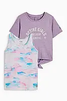 Компелкт для дівчинки спортивний топ і майка