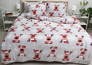 ТМ TAG Комплект постільної білизни велсофт (мікрофібра) VL-FL7402