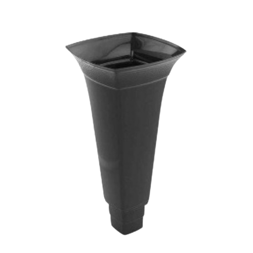 Корпус вази для квітів 39см графіт Ламела, фото 1