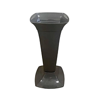 Корпус вази для квітів 39см графіт Ламела, фото 2