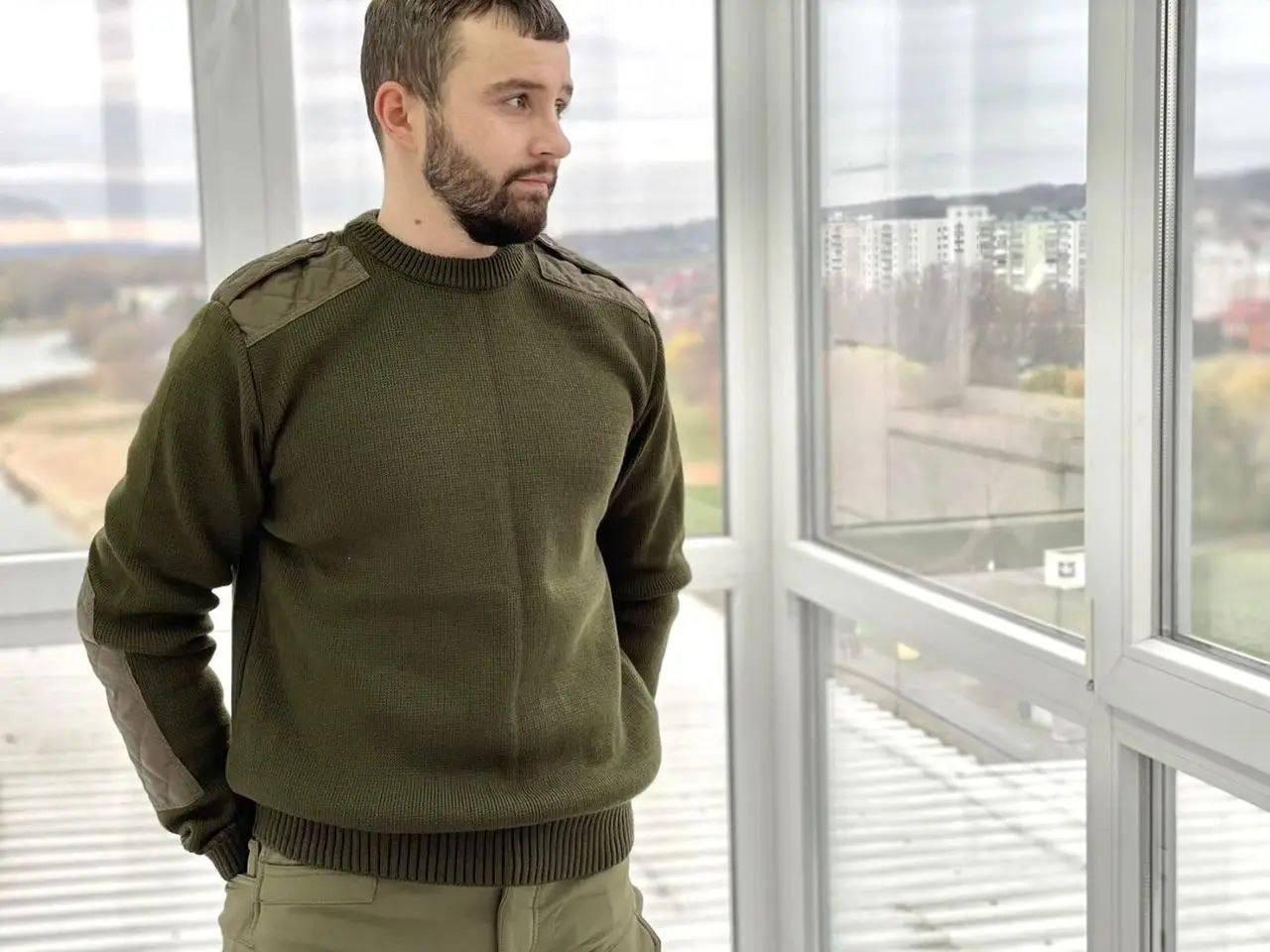 Светр тактичний олива, фото 1