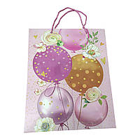 Подарунковий пакет "Повітряні кульки" 32*26*12см, 00235М No brand