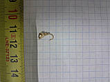 Мормишка вольфрамова мураха з вушком 0.9г золото, фото 4