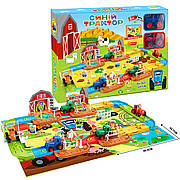 Ферма трек,дорога  “Синій трактор”