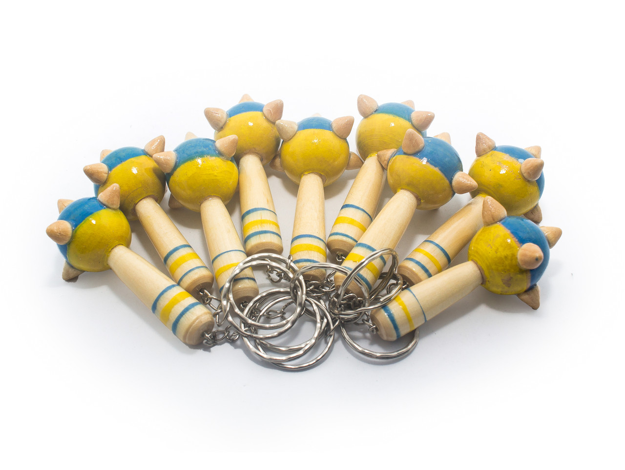 Дерев'яні сувенірні брелки булави