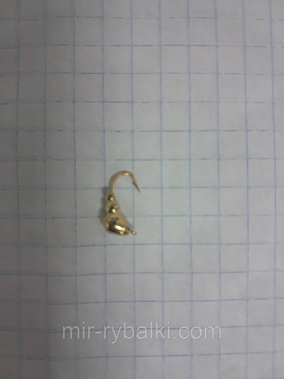 Мормишка вольфрамова мураха з вушком 0.9г золото, фото 1