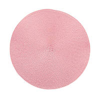 1 шт. сервірувальна підставка під гаряче кругла 38х38 см, рожевий колір.