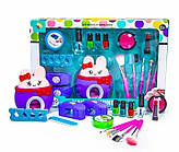 Дитячий набір для манікюру з принтером штампом для нігтів Toys Фіолетовий ігровий набір для манікюру