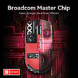 Мишка ATTACK SHARK X6 Red + Док-станція RGB | Сенсор PAW3395 | 65 годин акум, фото 4