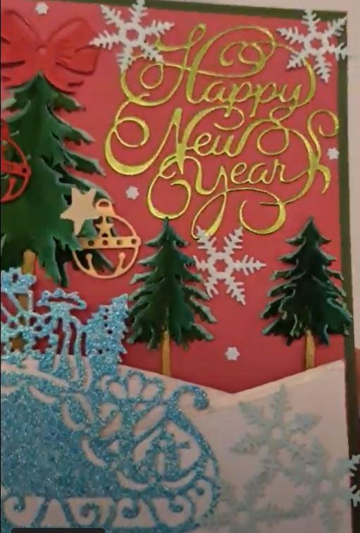 Новорічна листівка дизайнерська "Happy New Year" ! З новим роком!