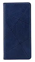 Чохол книжка Business Leather для Xiaomi Redmi 13 на магніті з підставкою синій