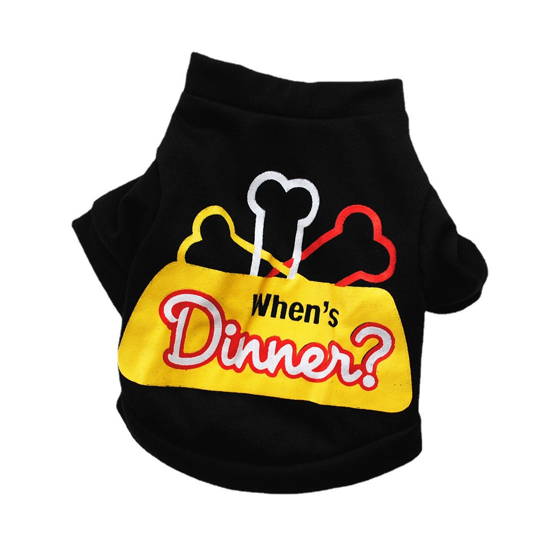 Світшот для котів Pet Style "Коли обід?" Чорний XS, фото 1