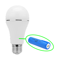 Лампа світлодіодна E27 15 Вт (FA-6915) з акумулятором