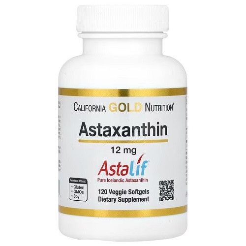 Астаксантін California Gold Nutrition Astaxanthin 12 mg (120 капсул.)