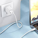 USB кабель Borofone BX112 Lemon USB to Type-C 3.0A (1m), White, фото 3