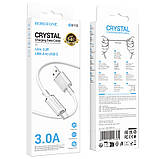 USB кабель Borofone BX112 Lemon USB to Type-C 3.0A (1m), White, фото 4