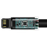 USB кабель Baseus Tungsten Gold USB to Lightning Cable 2.4A (1m) (CALWJ-0), Black, фото 4