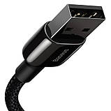 USB кабель Baseus Tungsten Gold USB to Lightning Cable 2.4A (1m) (CALWJ-0), Black, фото 5